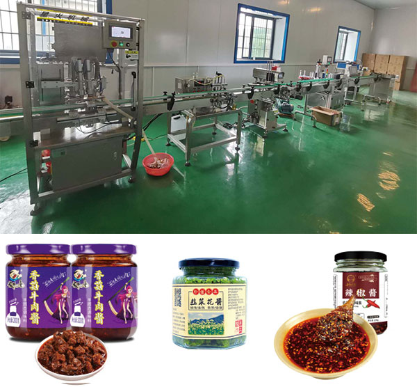 >辣椒醬灌裝機(jī)機(jī)械設(shè)備-全自動(dòng)辣椒醬灌裝機(jī)生產(chǎn)線